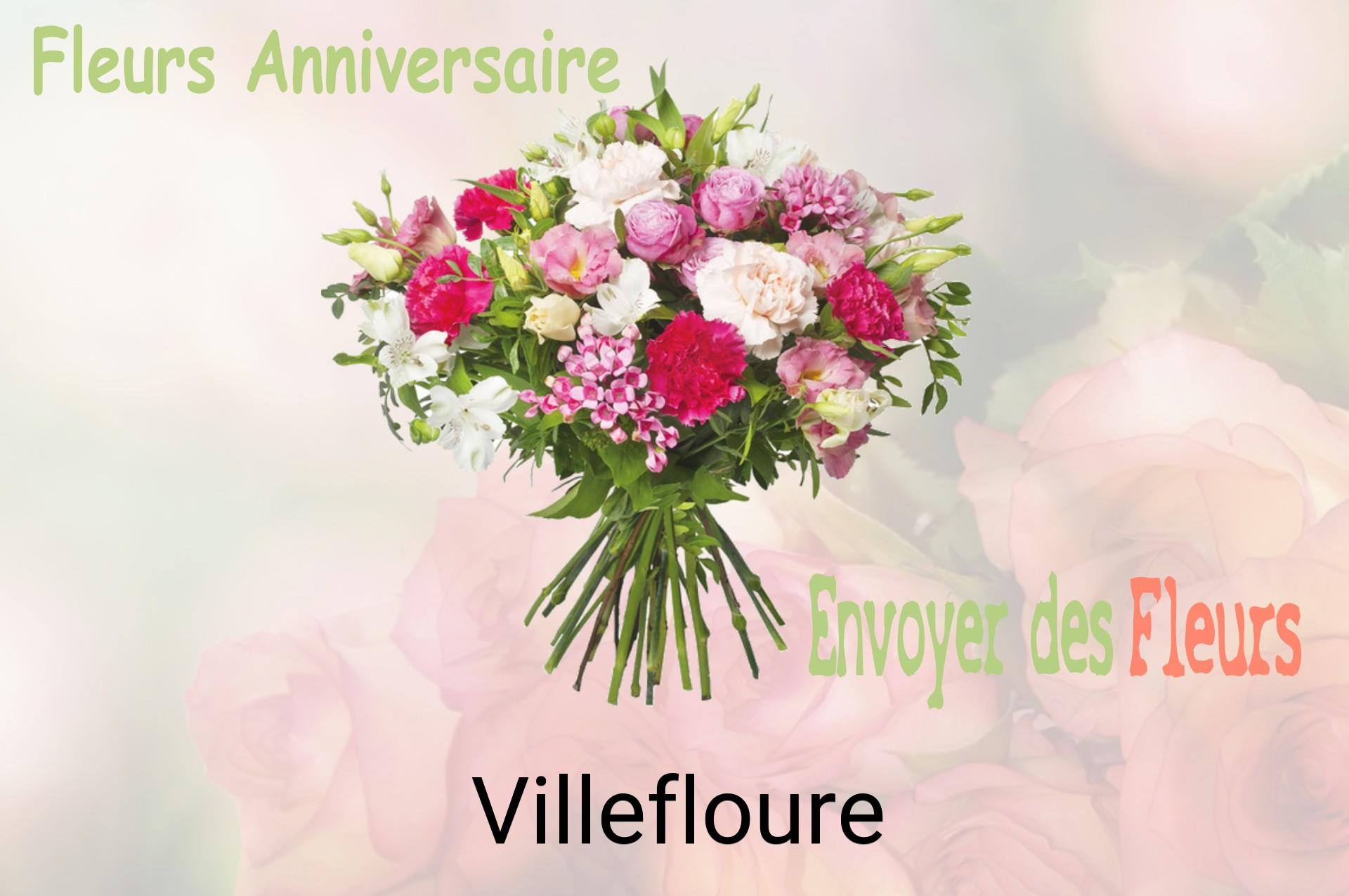 Bouquet de fleurs d’anniversaire livré à Villefloure